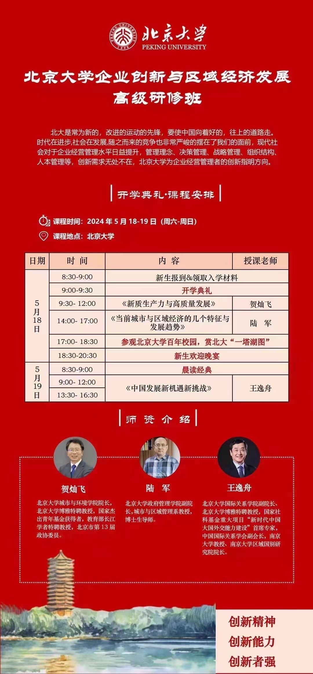 2024北京大学企业创新与区域经济发展 高级研修班_当前城市与区域经济的几个特征与发展趋势_陆 军_中国发展新机遇新挑战_王逸舟