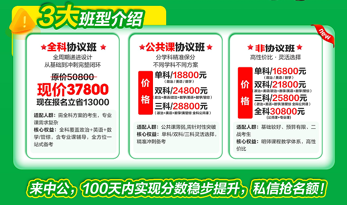 中公考研百日刷题抢分营