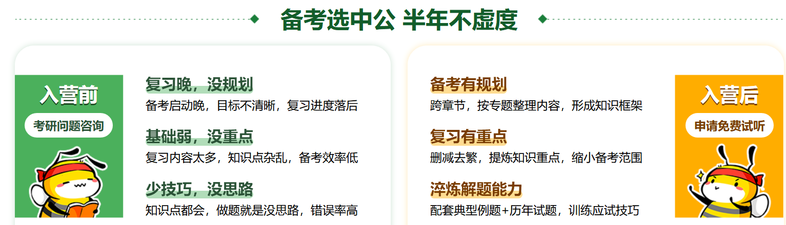 中公考研半年集训营