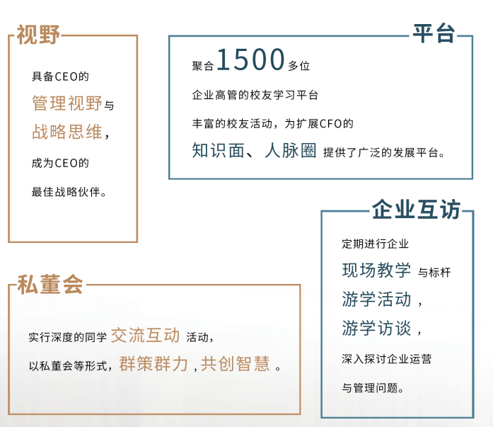 复旦大学首席财务官（CFO）课程【2022简章】