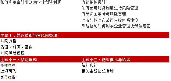 财务总监培训上海财经大学