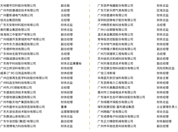 中山大学财务总监高级研修班