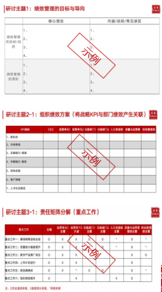 华营绩效管理实战工作坊