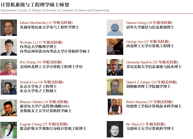 美国加州科技大学计算机系统与工程理学专业硕士班