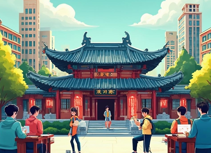 浙江大学生动活泼的校园生活