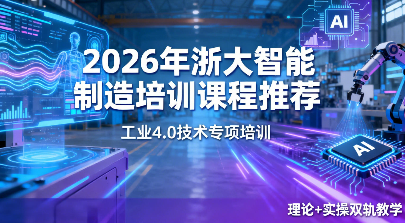 2026年智能制造学习和培训班推荐浙大