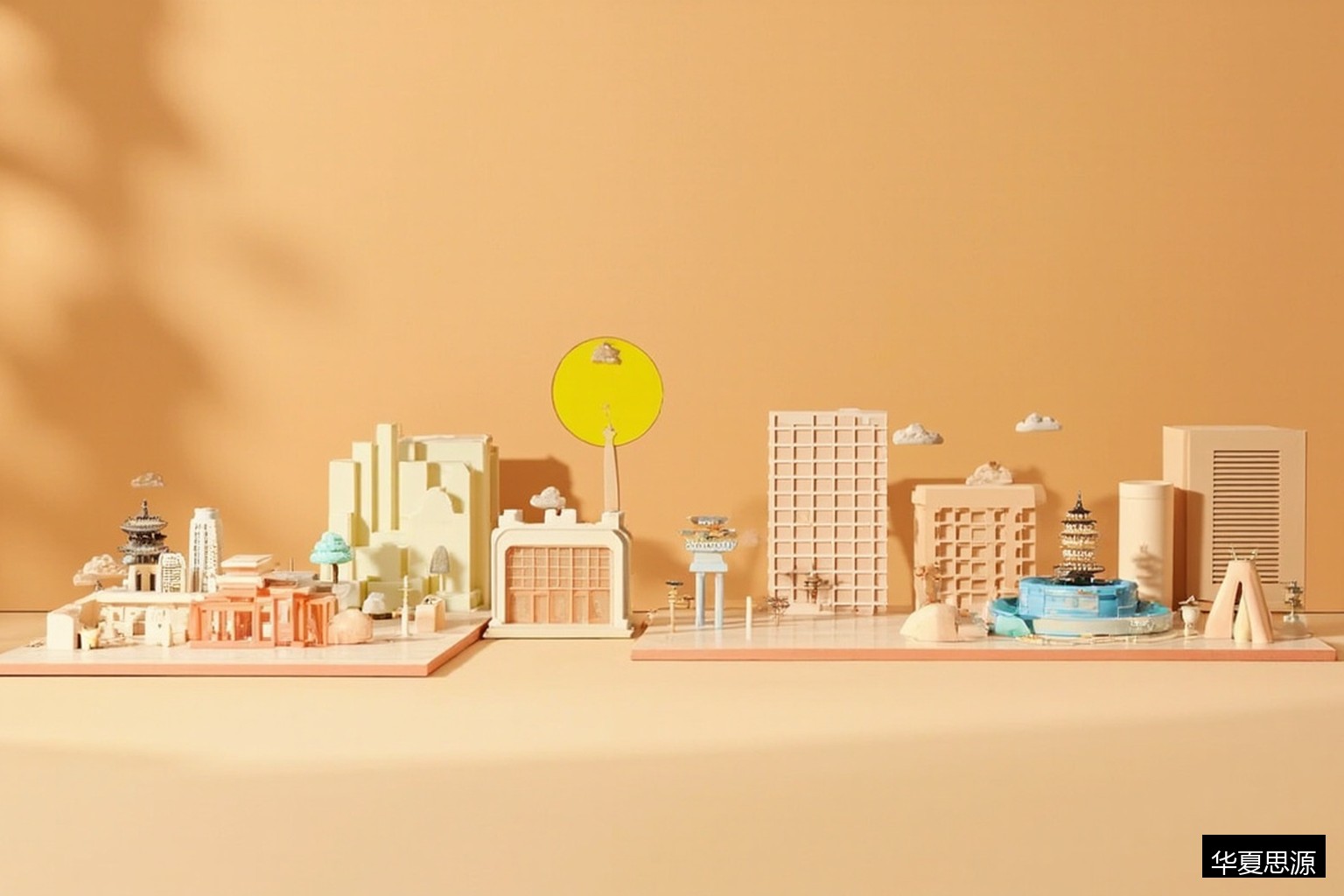 城区建筑模型意象