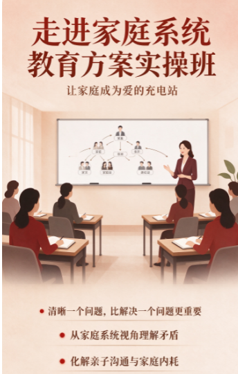 家庭系统教育培训适合哪些人群报名学习