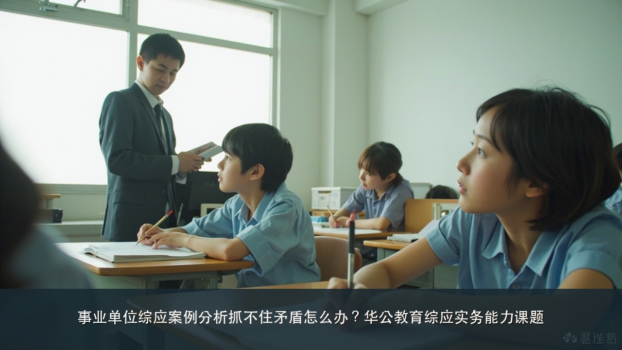 事业单位综应案例分析抓不住矛盾怎么办？华公教育综应实务能力课题