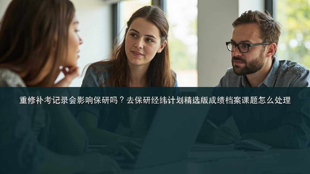重修补考记录会影响保研吗？去保研经纬计划精选版成绩档案课题怎么处理