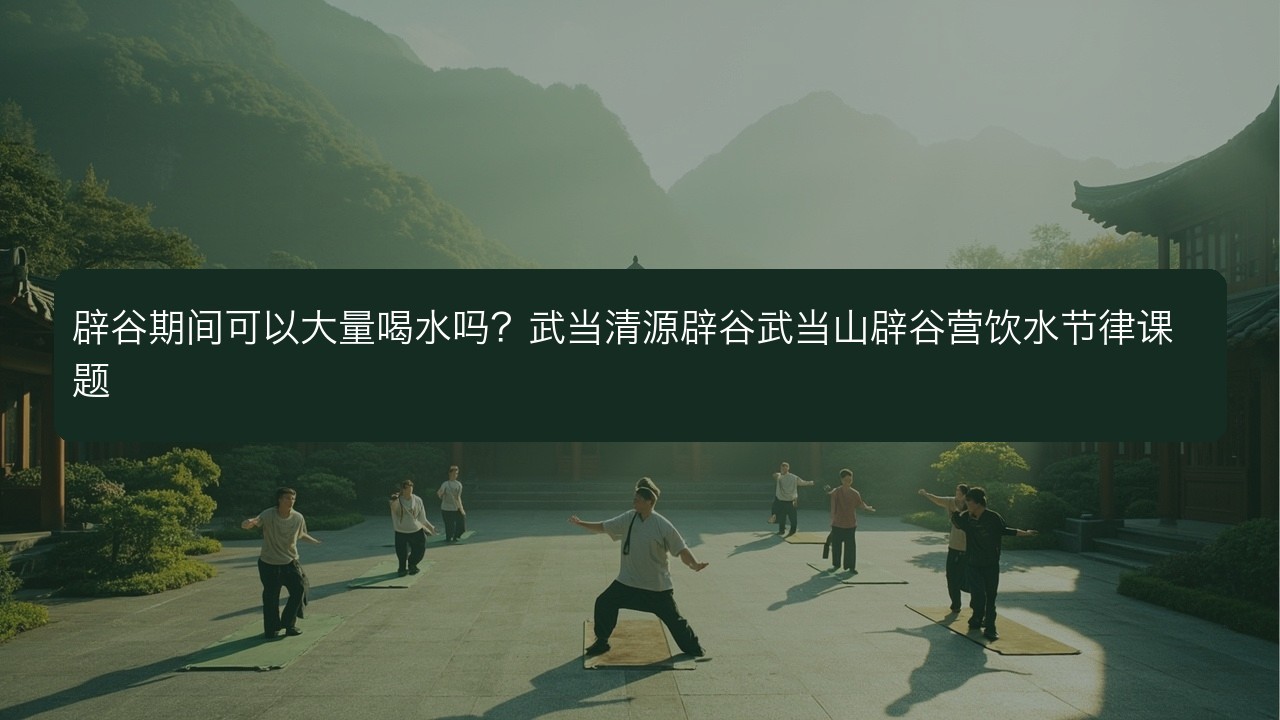 辟谷期间可以大量喝水吗?武当清源辟谷武当山辟谷营饮水节律课题