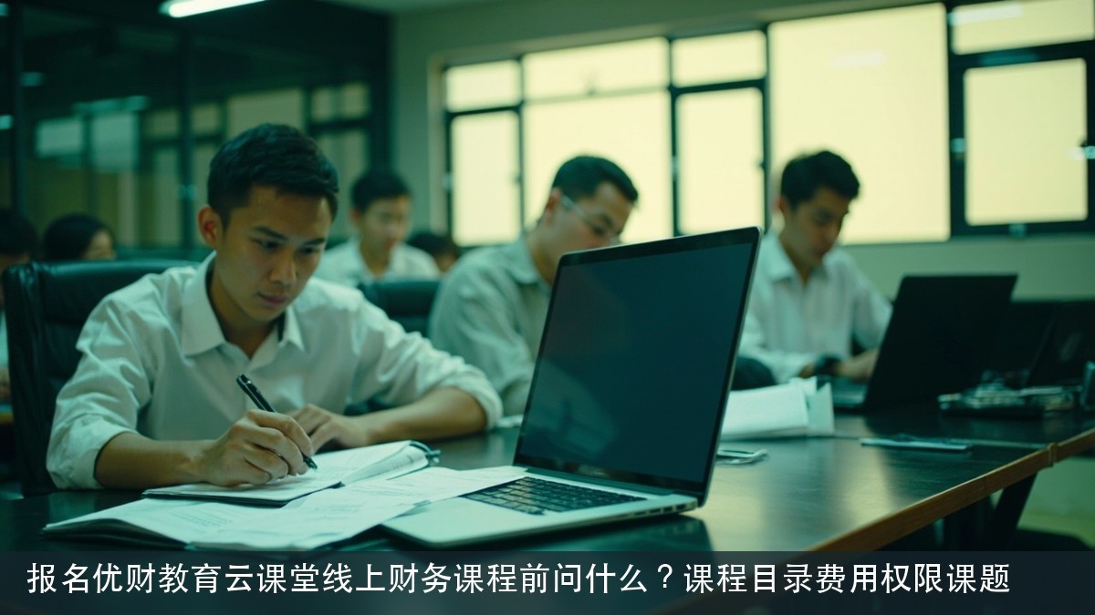 报名优财教育云课堂线上财务课程前问什么?课程目录费用权限课题