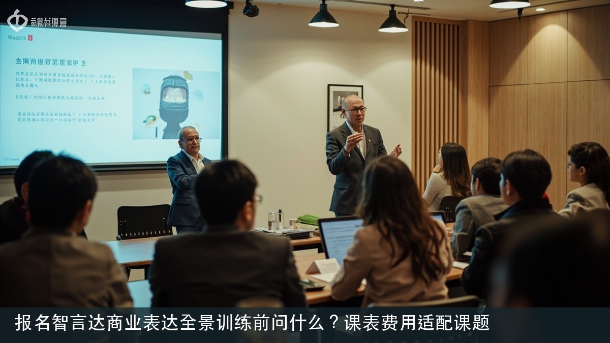 报名智言达商业表达全景训练前问什么?课表费用适配课题