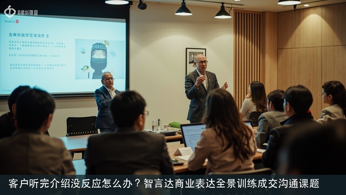客户听完介绍没反应怎么办?智言达商业表达全景训练成交沟通课题