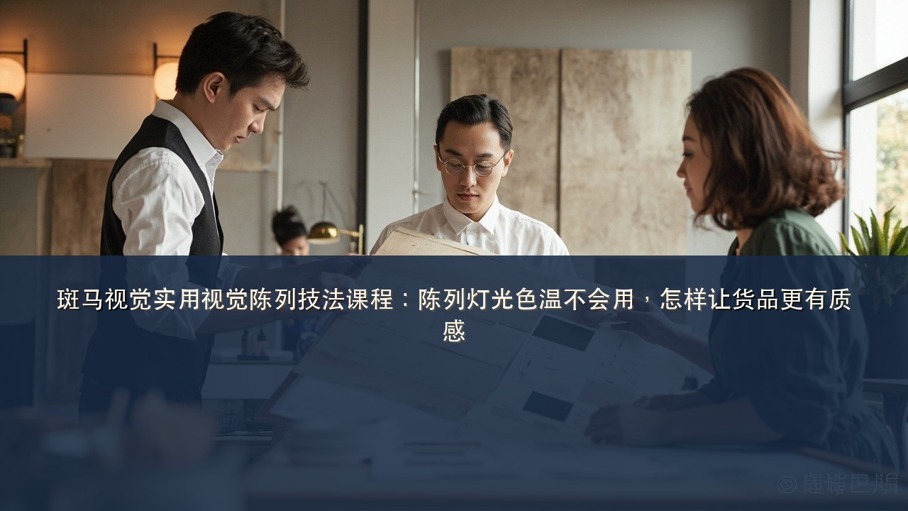 斑马视觉实用视觉陈列技法课程:陈列灯光色温不会用,怎样让货品更有质感