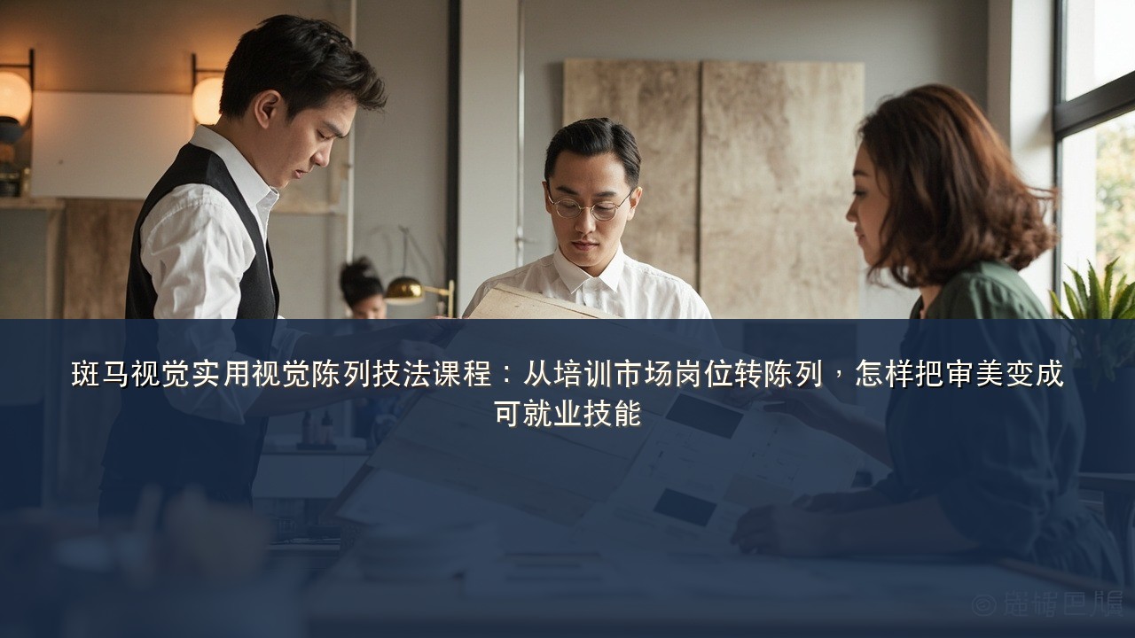 斑马视觉实用视觉陈列技法课程:从培训市场岗位转陈列,怎样把审美变成可就业技能