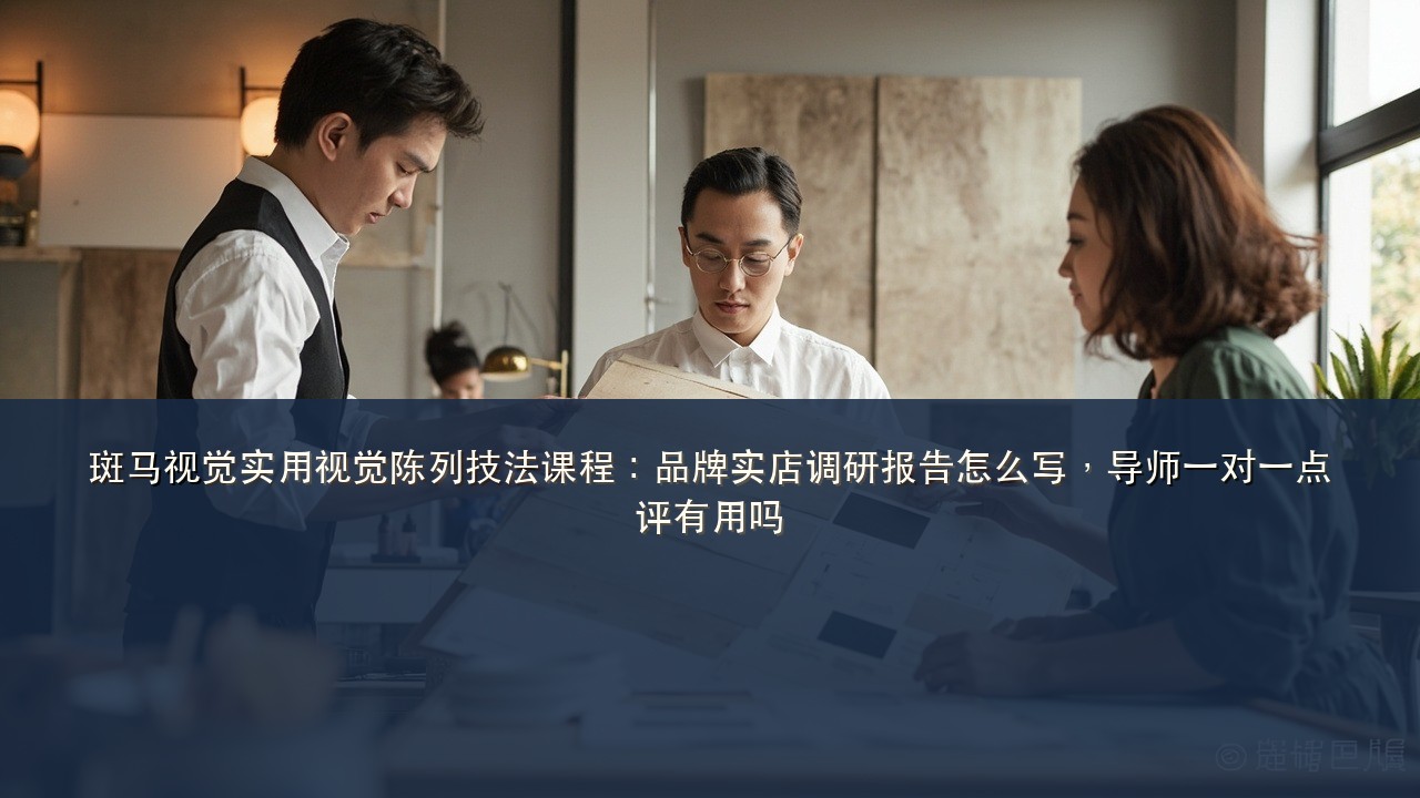斑马视觉实用视觉陈列技法课程:品牌实店调研报告怎么写,导师一对一点评有用吗