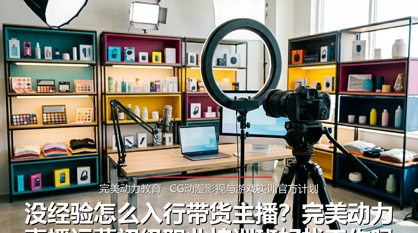 没经验怎么入行带货主播？完美动力直播运营初级职业培训班好找工作吗？