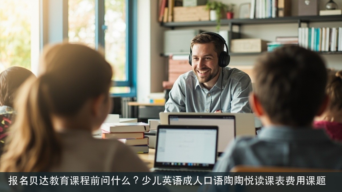 报名贝达教育课程前问什么?少儿英语成人口语陶陶悦读课表费用课题