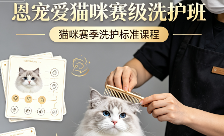 恩宠爱猫咪赛级洗护班来源课程海报