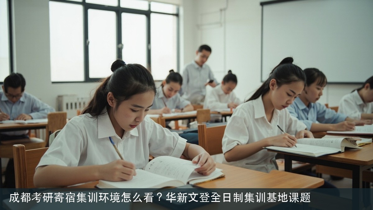 成都考研寄宿集训环境怎么看?华新文登全日制集训基地课题