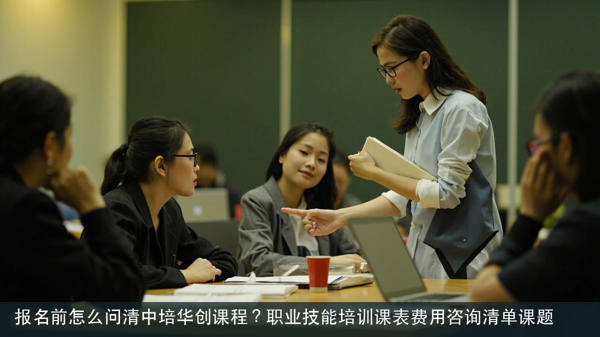 报名前怎么问清中培华创课程?职业技能培训课表费用咨询清单课题