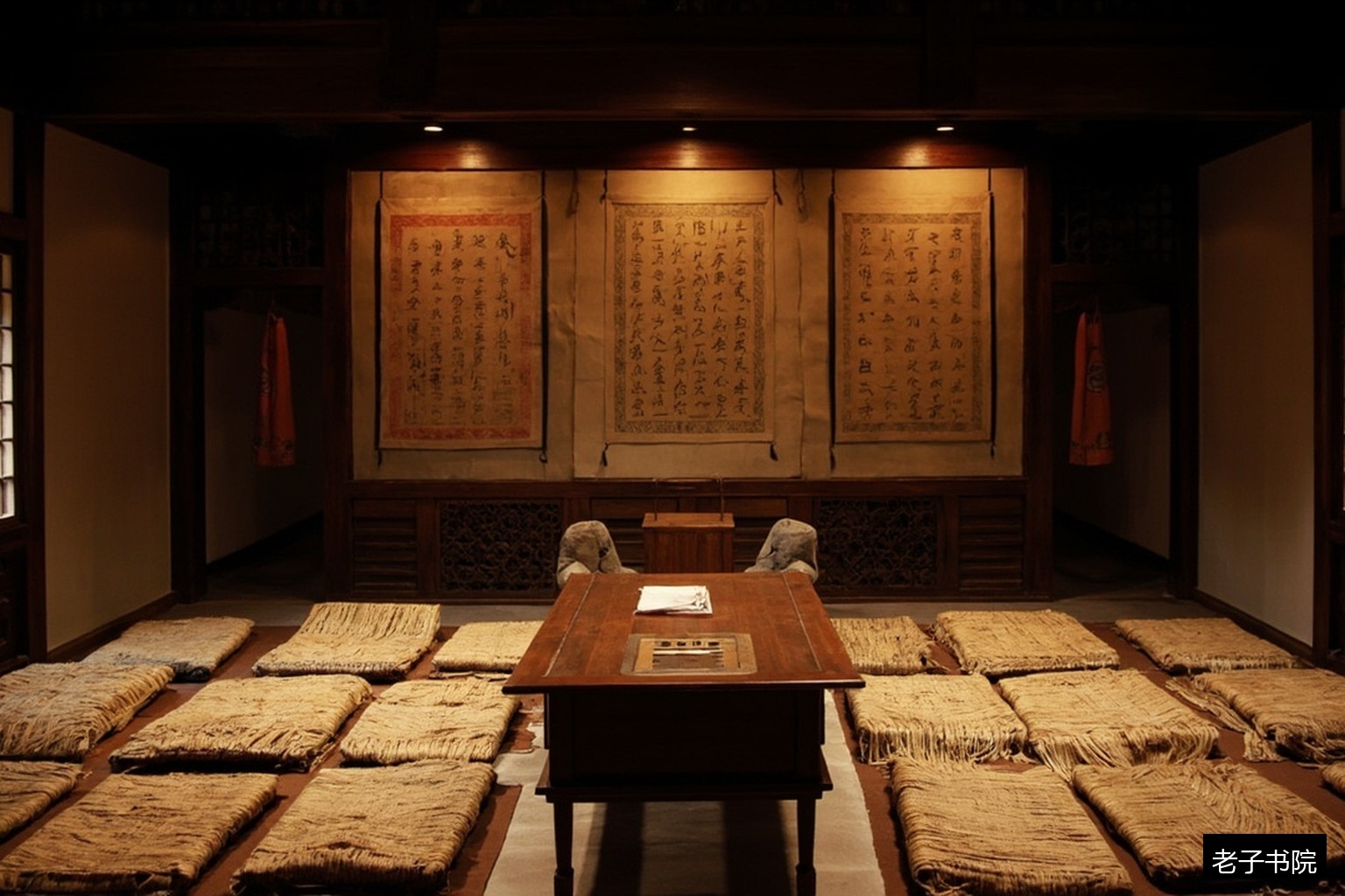 书院讲堂讲桌蒲团 书院讲堂讲桌蒲团