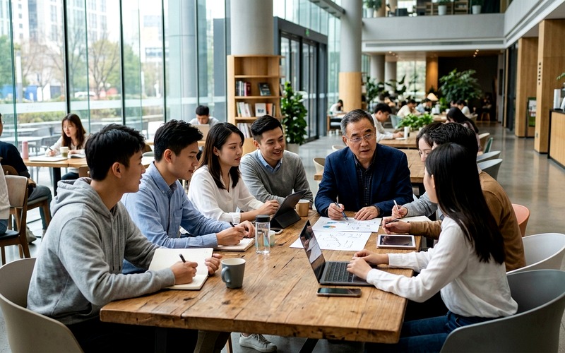 文都考研慧学A计划周末面授与在职考研OMO混合式学习实景