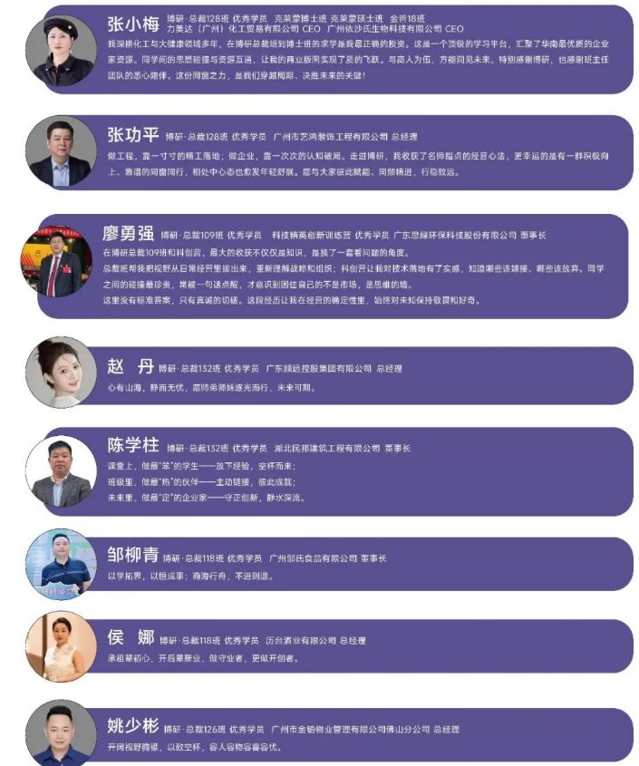 博研科技创新与现代管理CEO总裁研修班课程资料