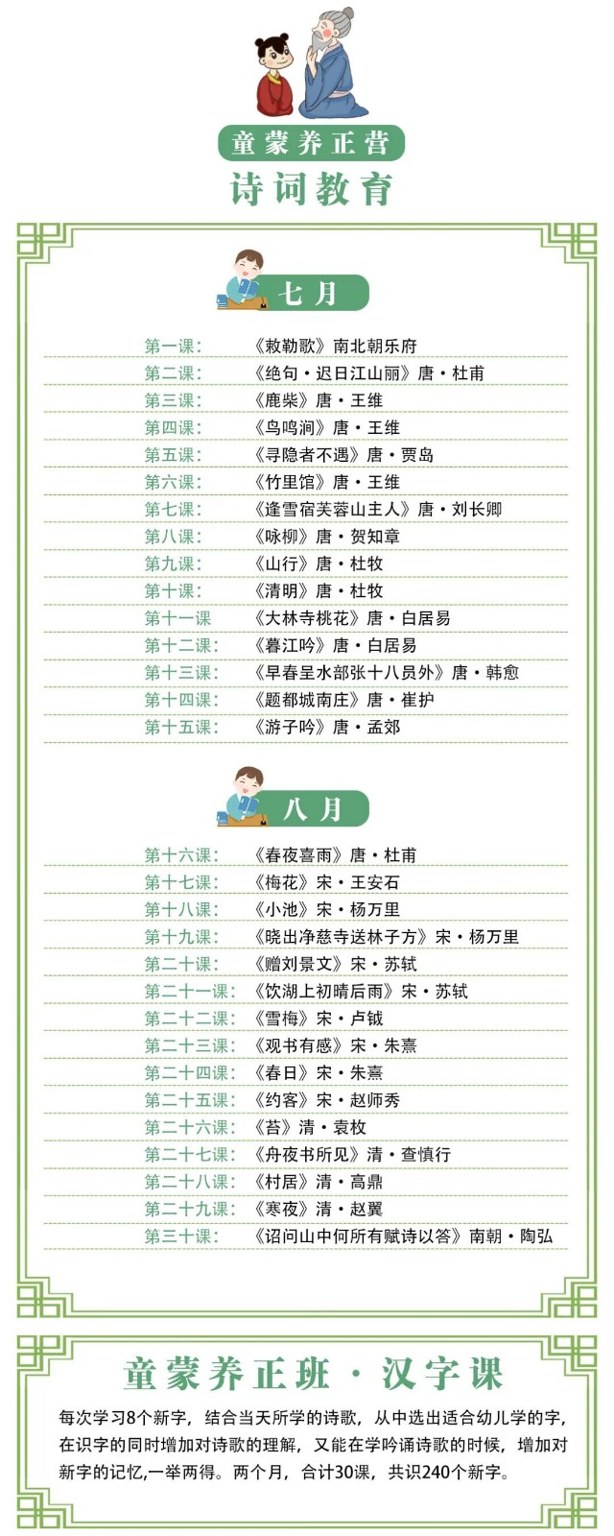 青少年传统文化成长营课程资料