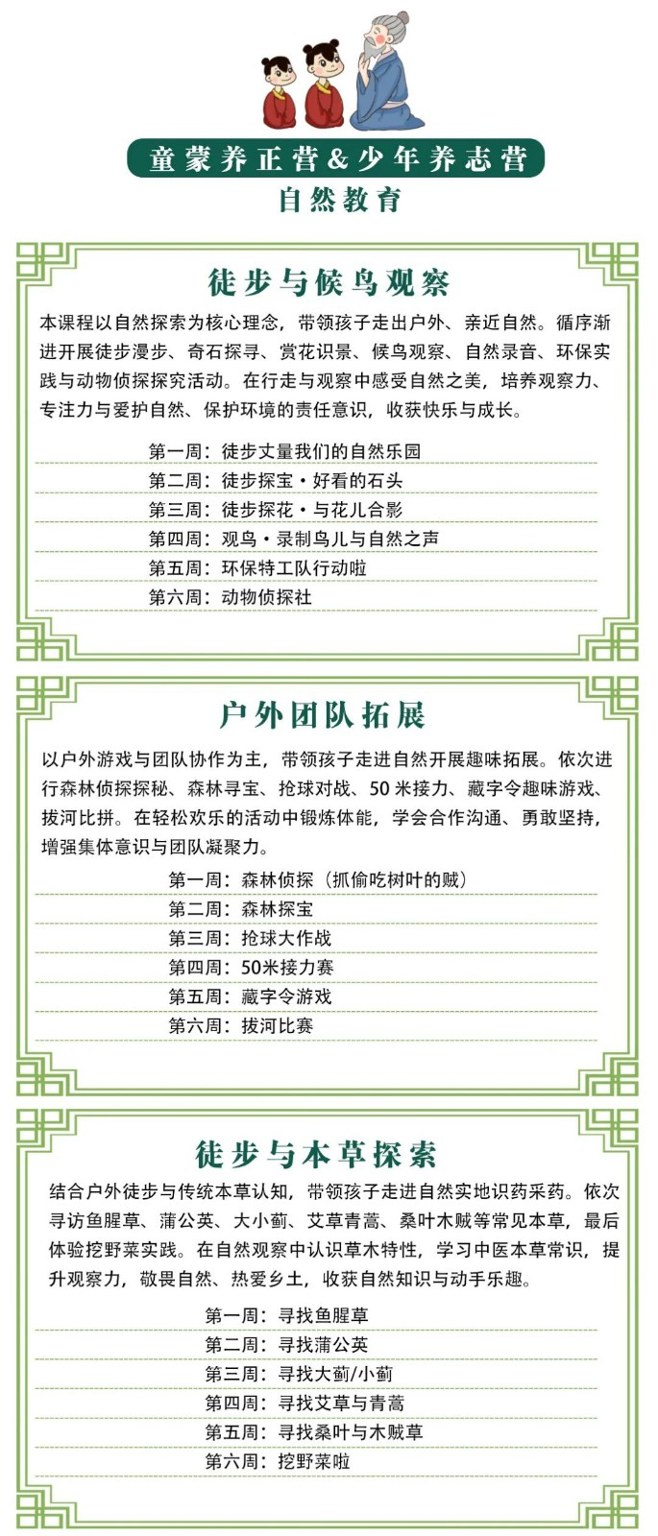 青少年传统文化成长营课程资料