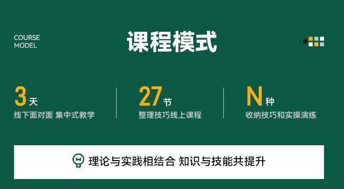 留存道整理收纳技能班课程资料