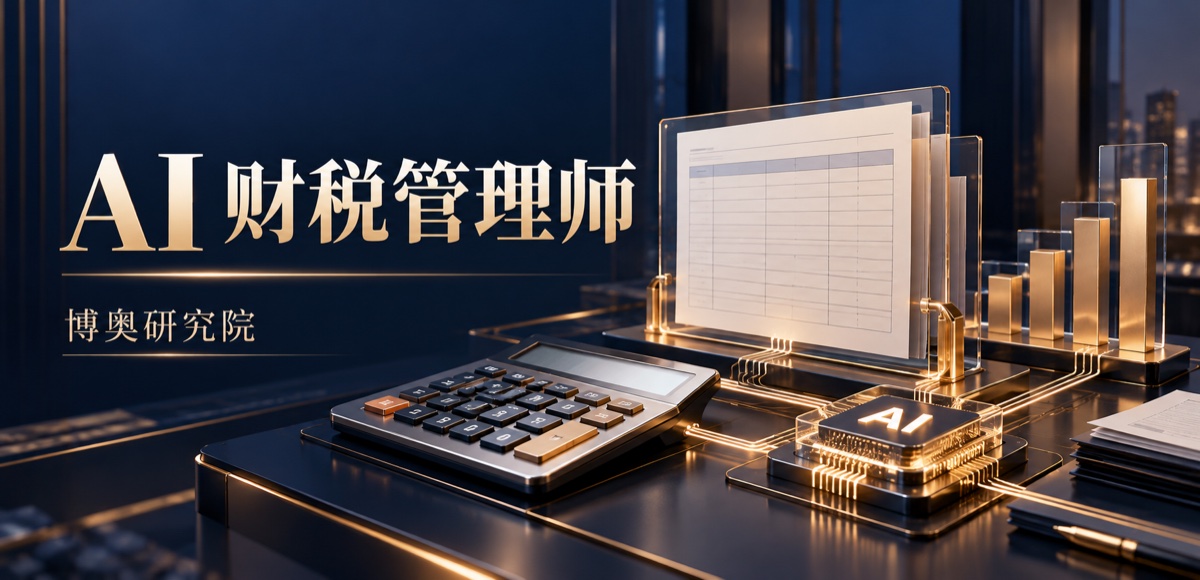 AI 财税管理师（职业技术证书）：课程主题示意封面