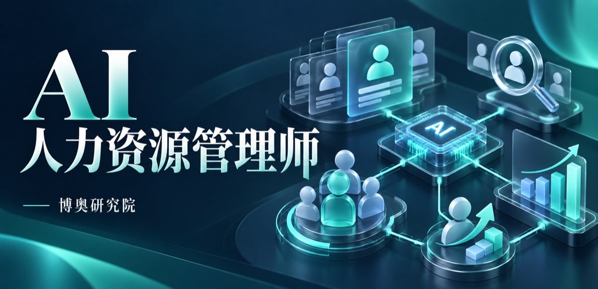 AI 人力资源管理师（官方认证）：课程主题示意封面