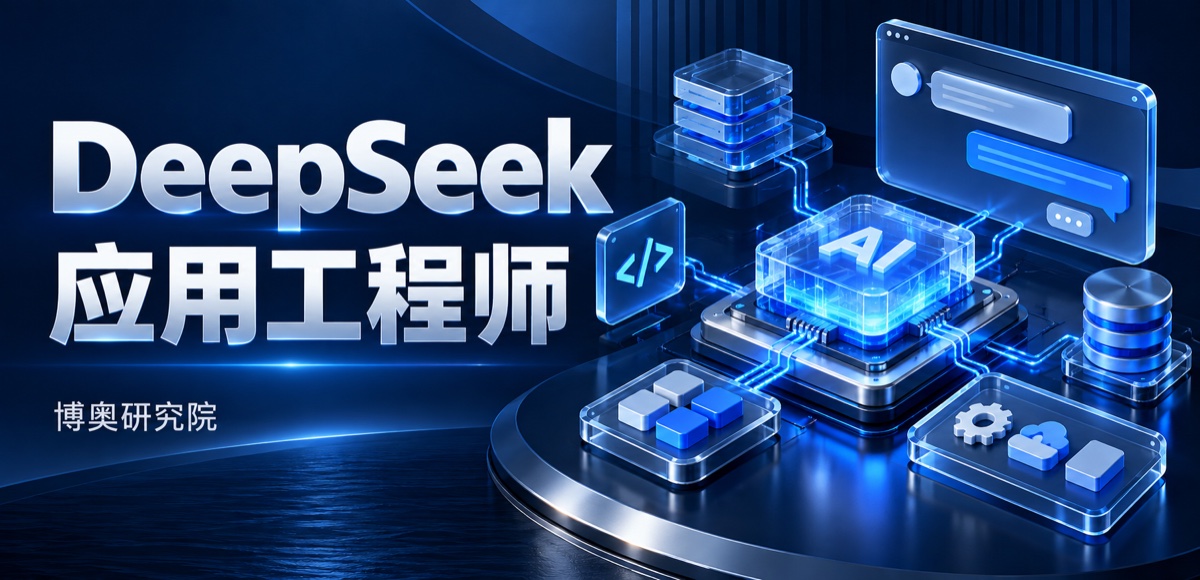 DeepSeek 应用工程师(职业技术认证):课程主题示意封面