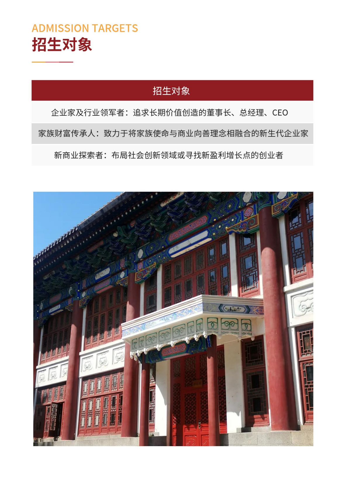 北京大学管理创新与应用心理学研修班原简章第4页